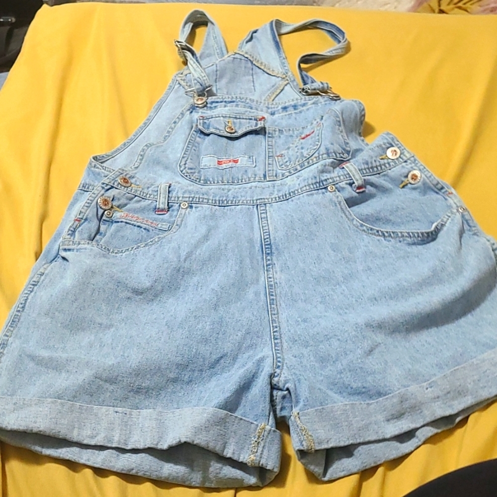 Vintage denim overalls